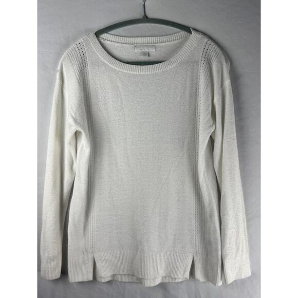 Barefoot Dreams Sweaters - BAREFOOT DREAMS Cozychic Ultra Lite White Nylon Sweater top Casual Comfort XS